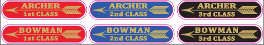 archery outdoor classification badges 2023